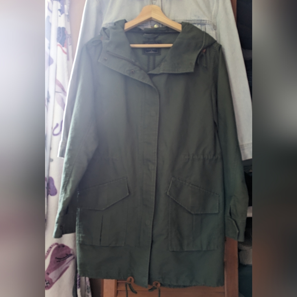 Abercrombie military parka jacket coat